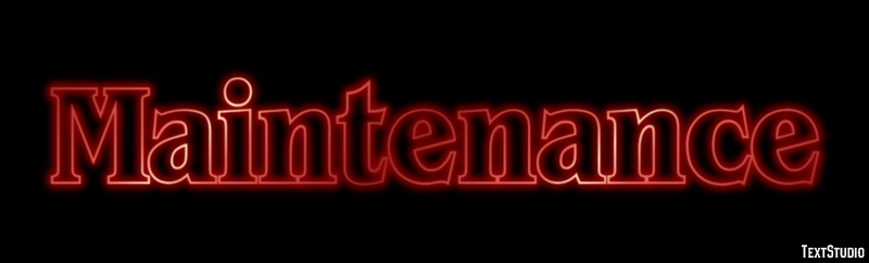 Maintenance Text Effect