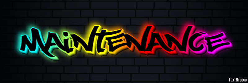 Maintenance Text Effect