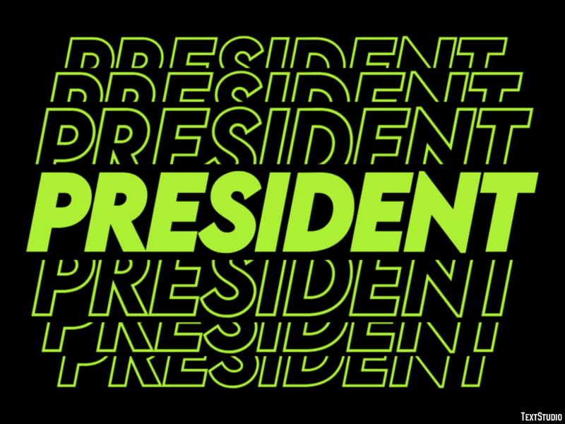President Text Effect