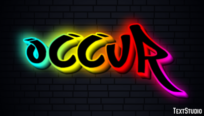Occur Text Effect