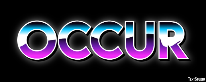 Occur Text effect