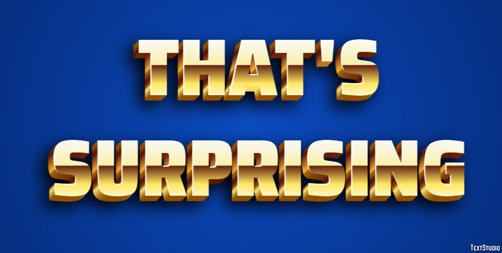 That's surprising Text Effect