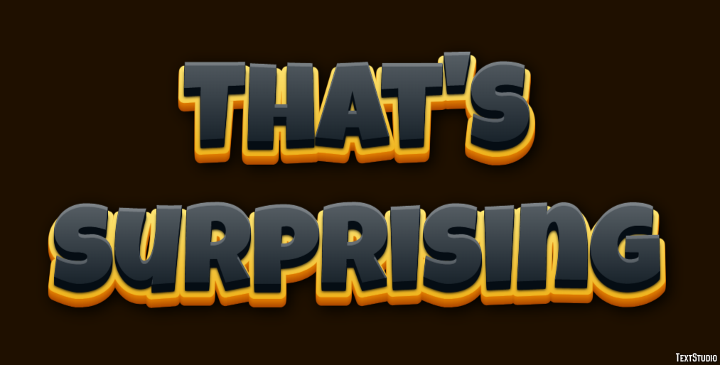 That's surprising Text Effect