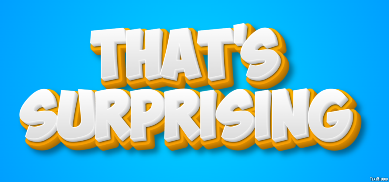 That's surprising Text Effect