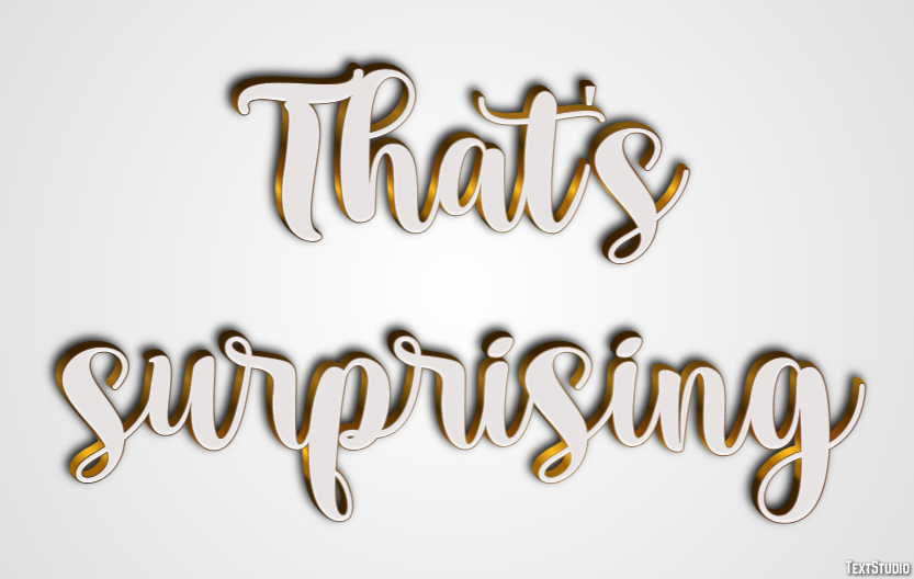 That's surprising Text Effect