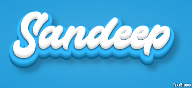 Sandeep Text Effect