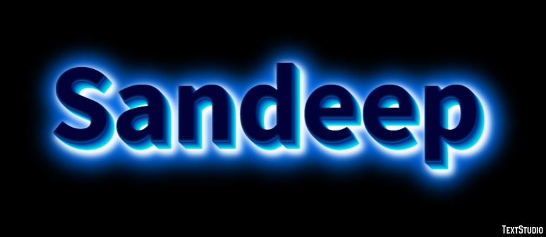 Sandeep Text Effect