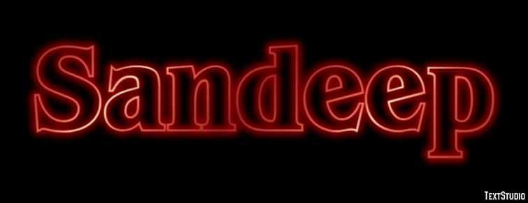 Sandeep Text Effect