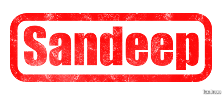 Sandeep Text Effect