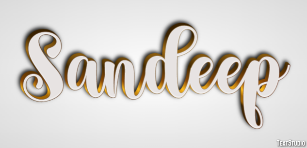 Sandeep Text Effect