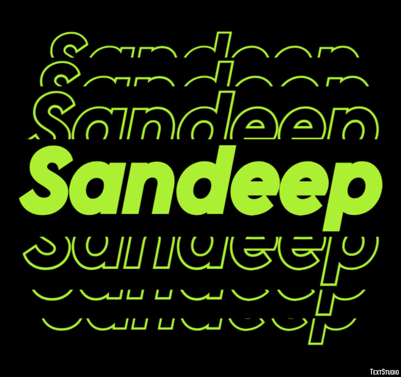 Sandeep Text Effect