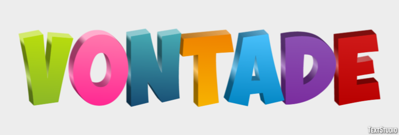 Vontade Efeito de texto