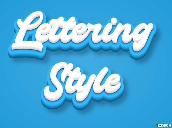 Lettering Style Tekst Effect