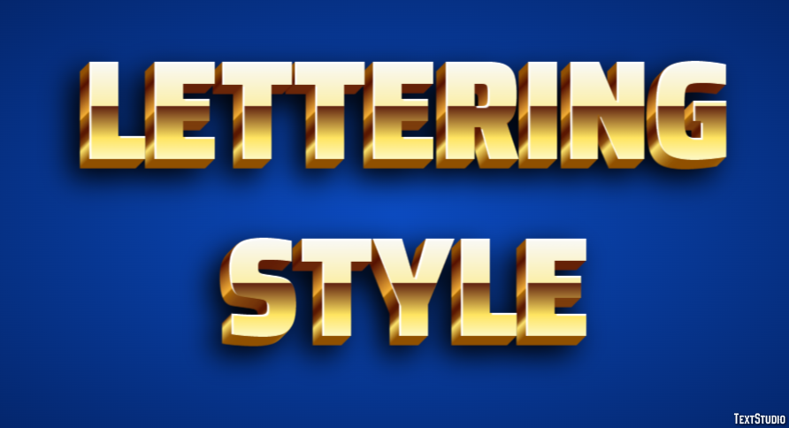 Lettering Style Tekst Effect