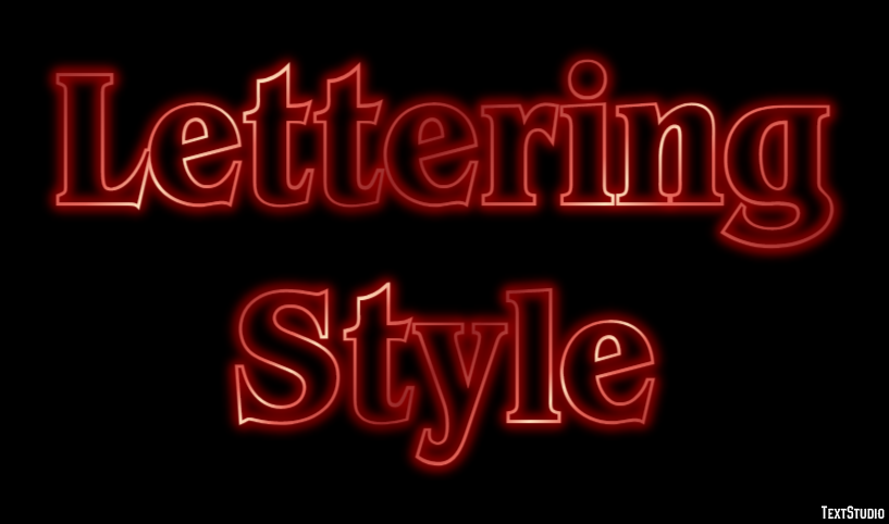 Lettering Style Tekst Effect