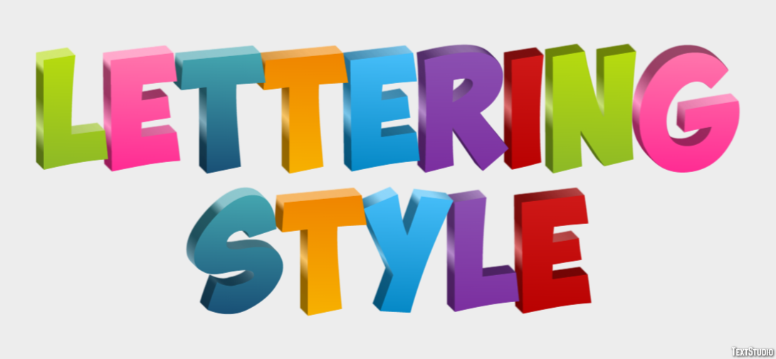 Lettering Style Tekst Effect