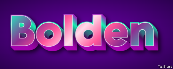 Bolden Effetto testo