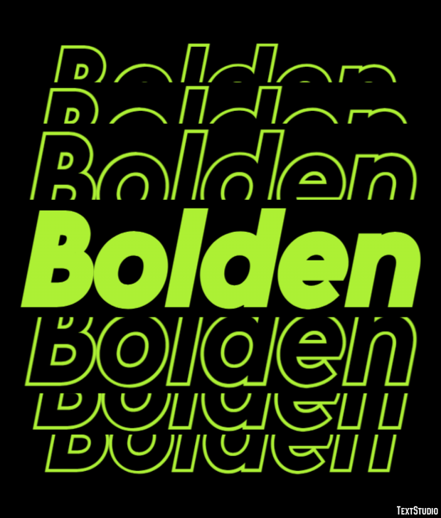 Bolden Effetto testo