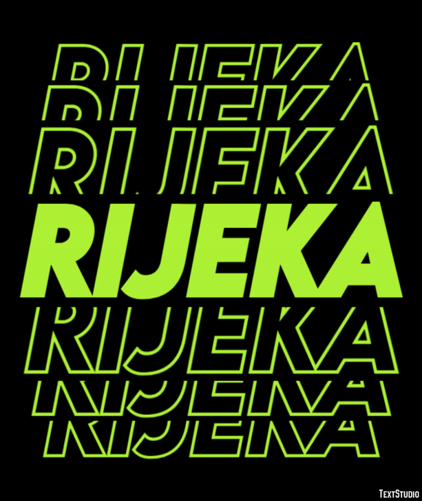 Rijeka Эффект текста