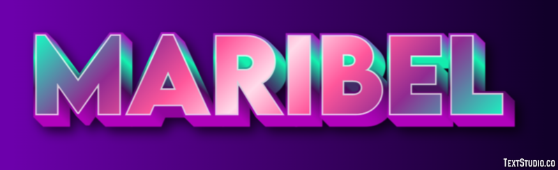 Maribel Efecto de Texto