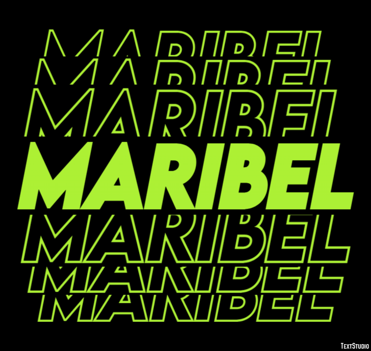 Maribel Efeito de texto