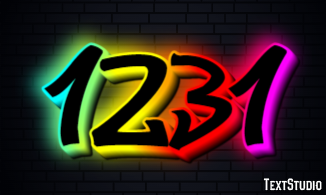 1231 Text effect
