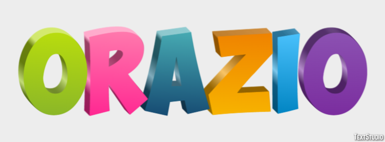 Orazio Effetto testo