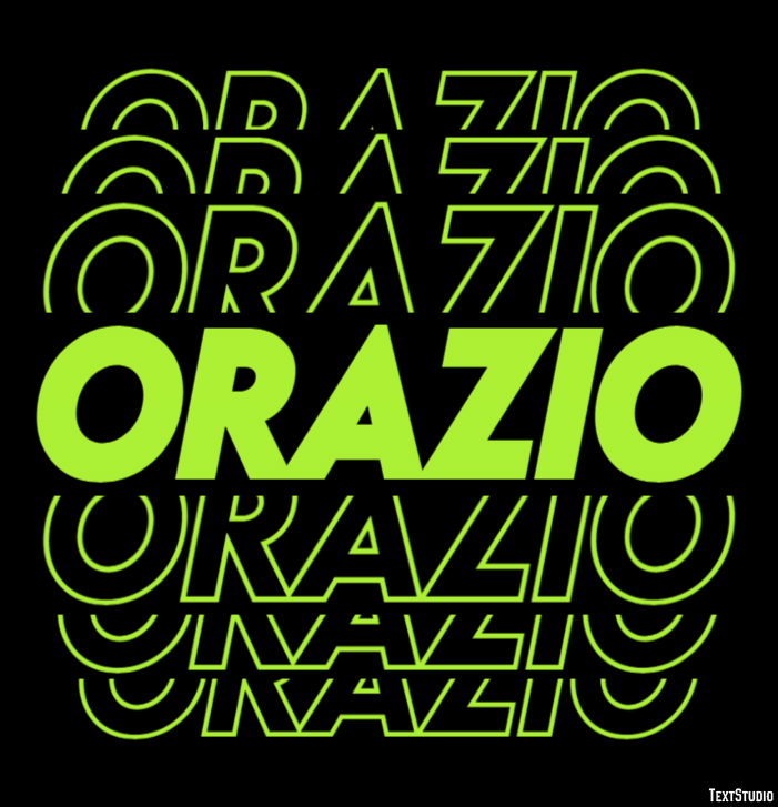 Orazio Effetto testo
