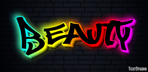 Beauty Эффект текста