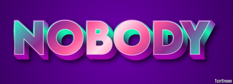 Nobody Effet de Texte