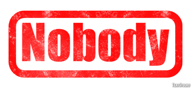Nobody テキスト効果