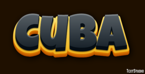 Cuba Text Effect