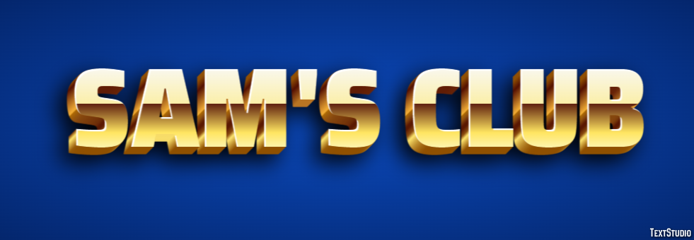 Sam's Club Tekst effect