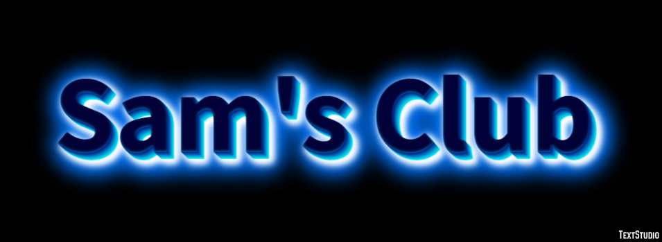 Sam's Club Tekst Effect