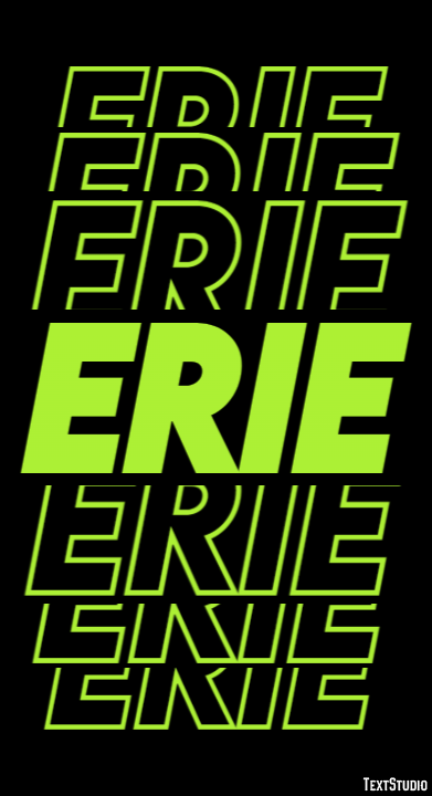 Erie Efekt tekstowy