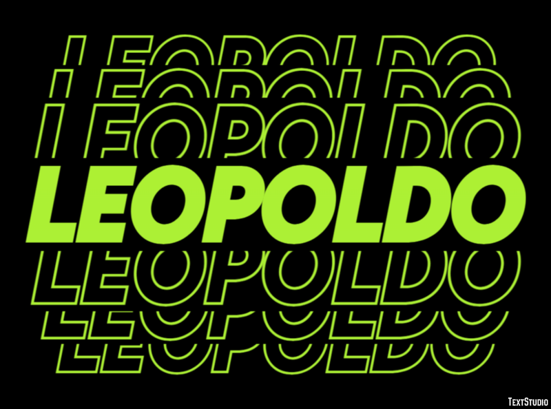 Leopoldo Effetto testo