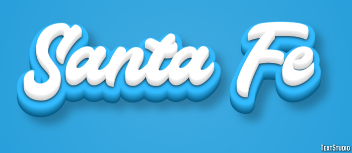 Santa Fe Efeito de texto
