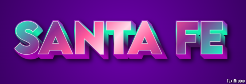 Santa Fe Efeito de texto