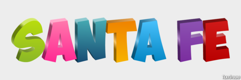 Santa Fe Efekt tekstowy