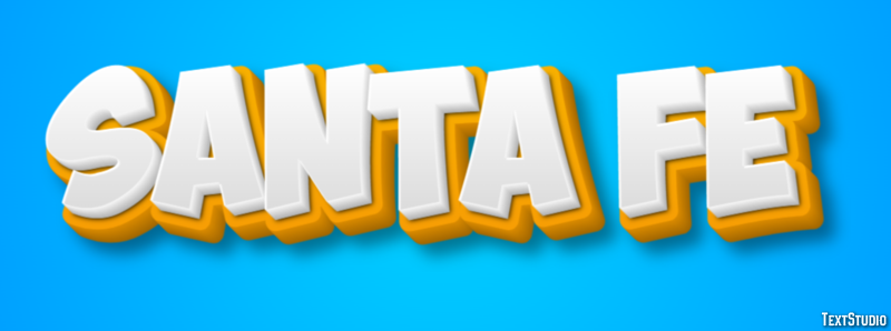 Santa Fe Efeito de texto
