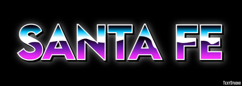 Santa Fe テキスト効果