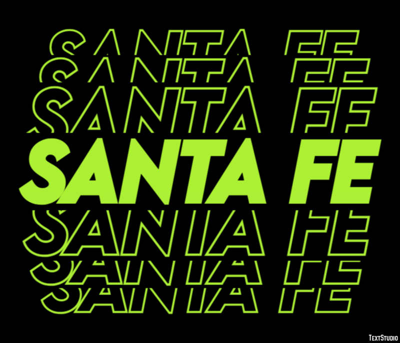 Santa Fe テキスト効果