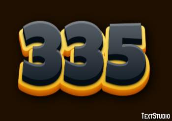 335 Text Effect