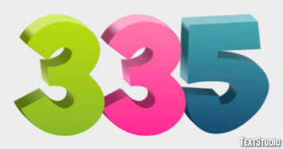 335 Text Effect