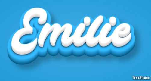 Emilie Text effect