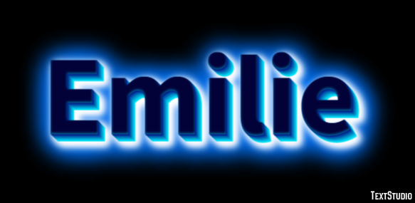 Emilie Text effect
