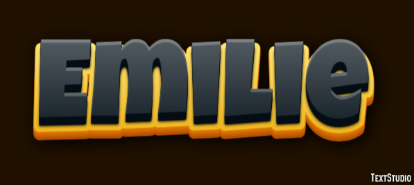 Emilie Text effect