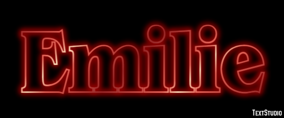 Emilie Text effect