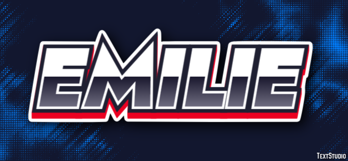 Emilie Text effect