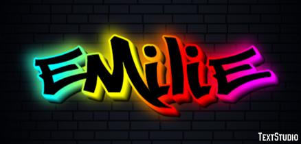 Emilie Text effect